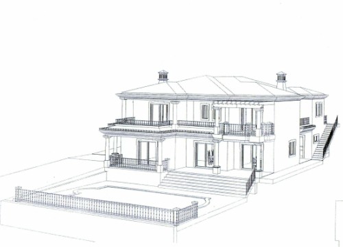 Attractive plot with approved project for a 4-bedroom villa