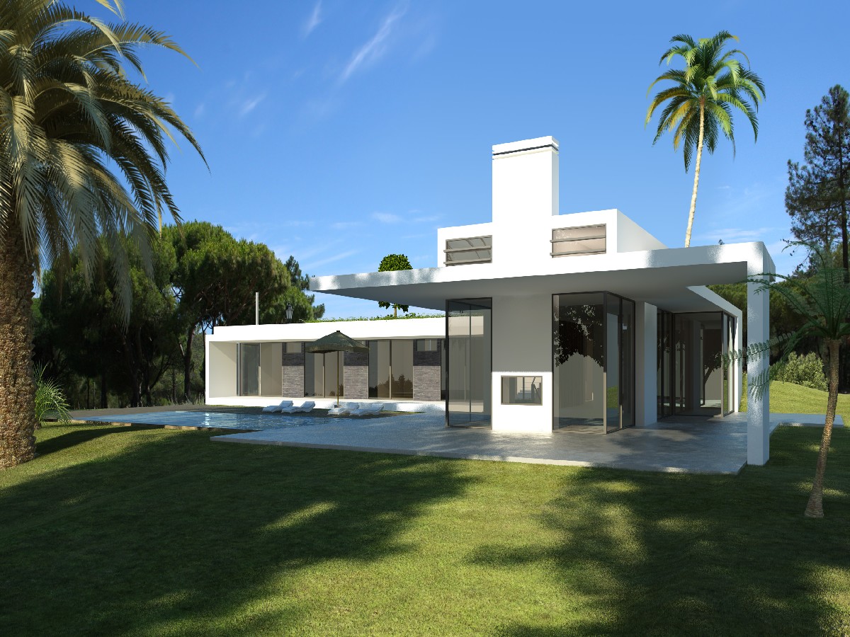 Turnkey project - Contemporary country living, V4 villa with pool
