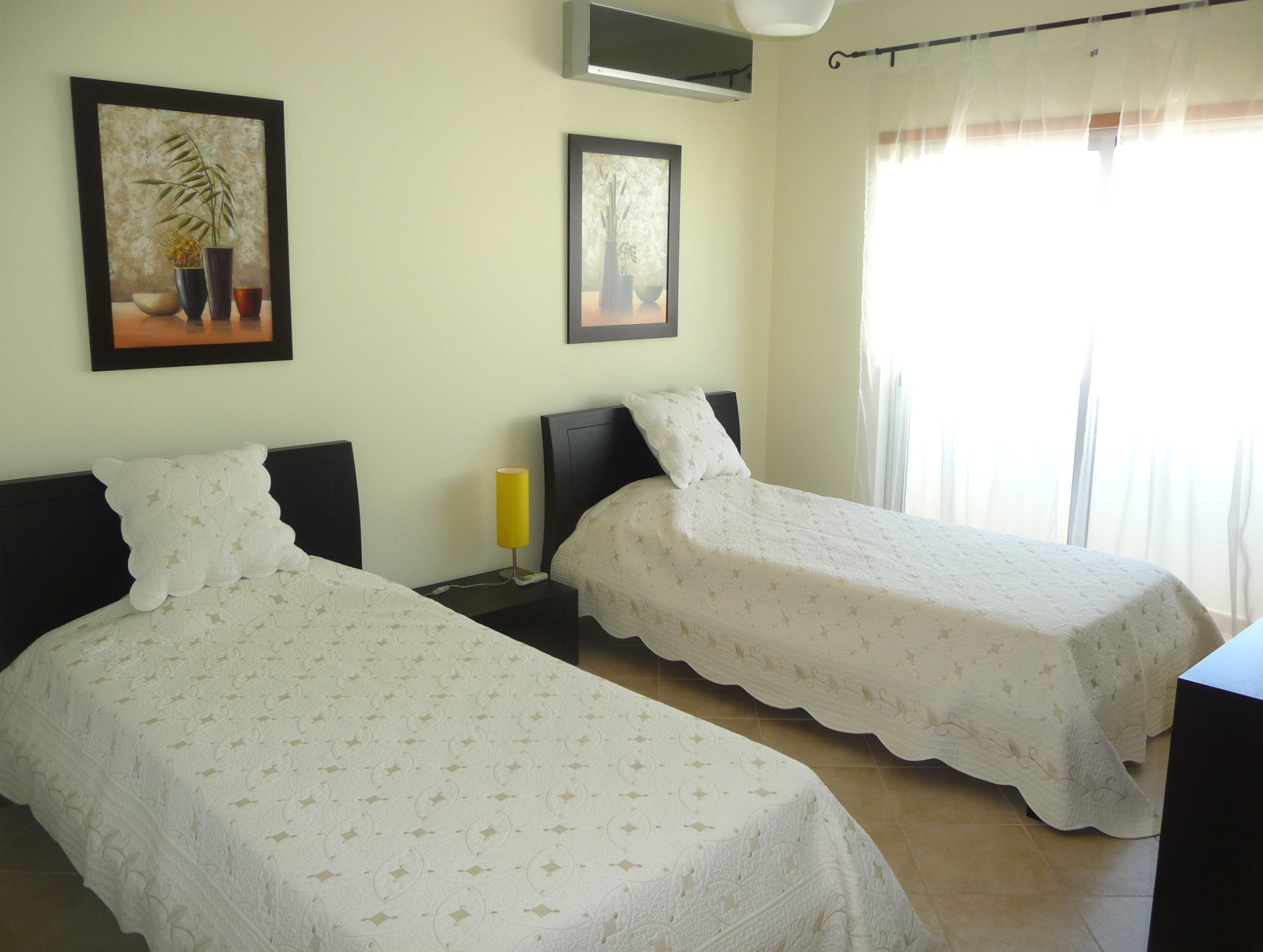 Spavious double bedroom with built in wardrobes