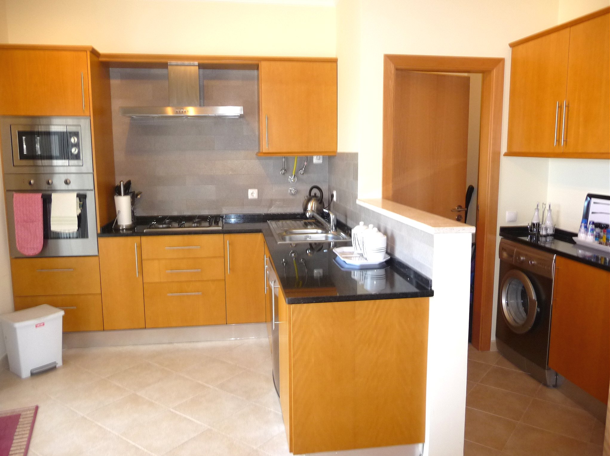 Good size fully equipped kitchen with adjacent terrace with BBQ