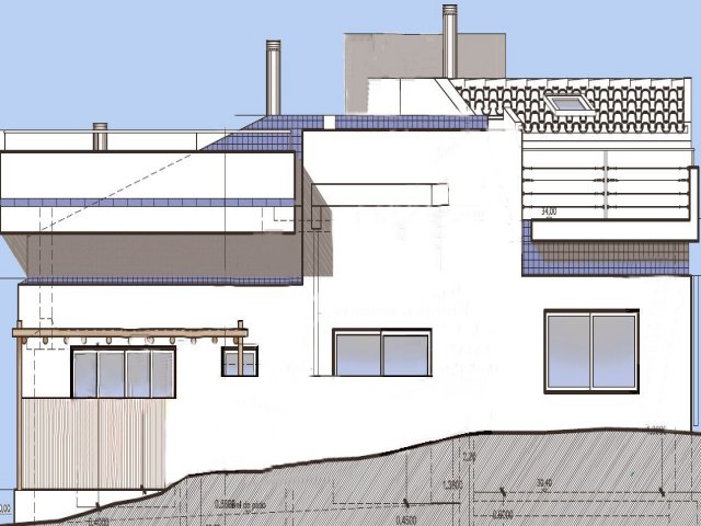 Approved project for two modern townhouses Approved project for two modern townhouses