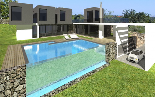 Nice countryside plot with approved project